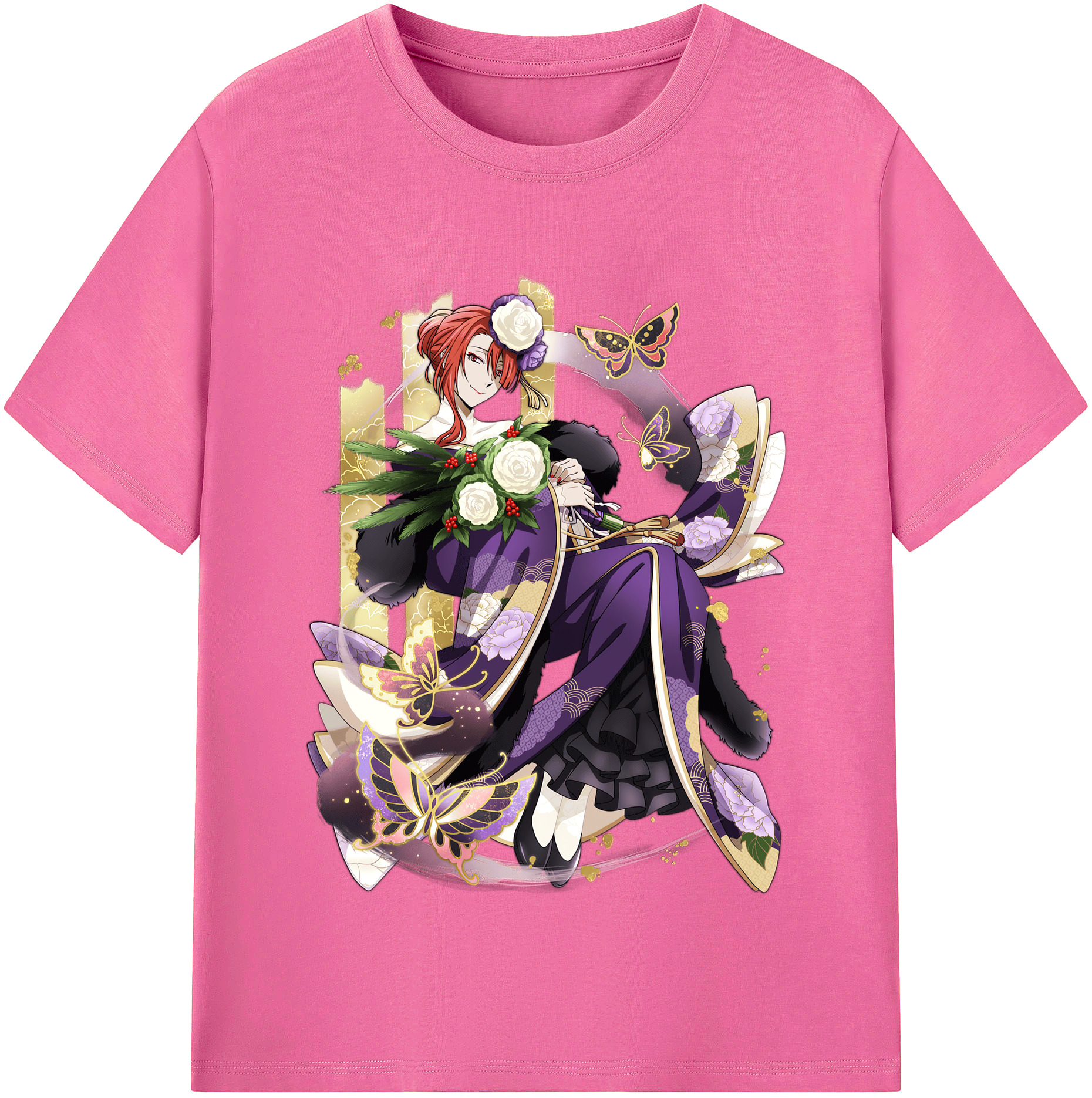 （画像用） 文豪ストレイドッグス Bungo Stray Dogs レディースカジュアルプリントTシャツ（綿100％）
